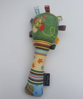 Baby Rattle - Green Rockets