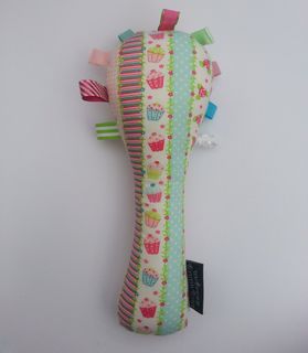 Baby Rattle - Pink/Blue Cupcakes