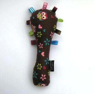 Baby Rattle - Brown Owls