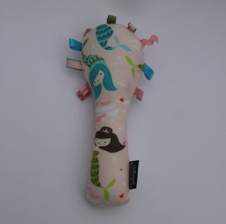 Baby Rattle - Pink Mermaids