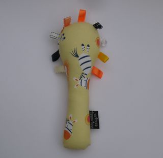 Baby Rattle - Yellow Zebras