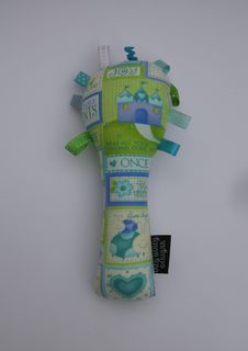 Baby Rattle - Lime/Teal/Purple Princess
