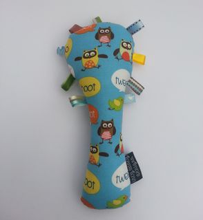 Baby Rattle - Blue Owls