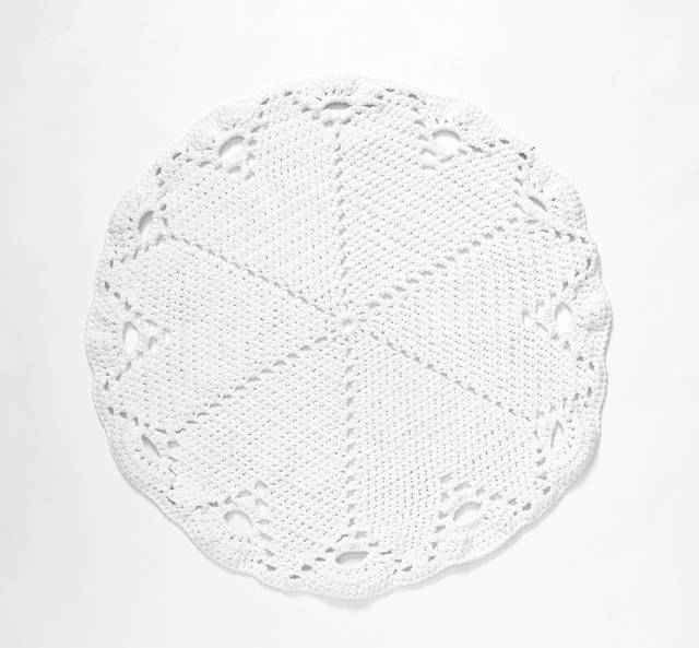 White Crochet Rug/Throw