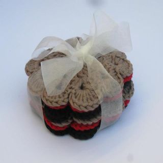 Coasters Red/Black/Tan